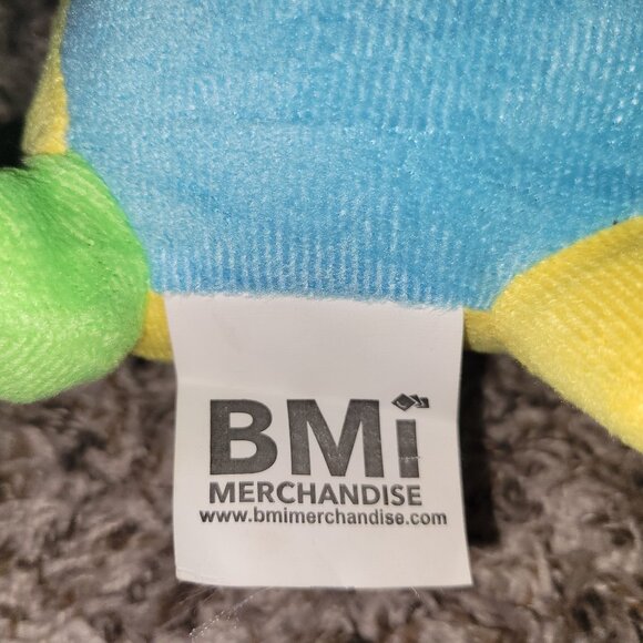 BMI Merchandise Rabbit Paint Splatter Yellow Purple Plush Stuffed Animal Toy - Picture 4 of 4